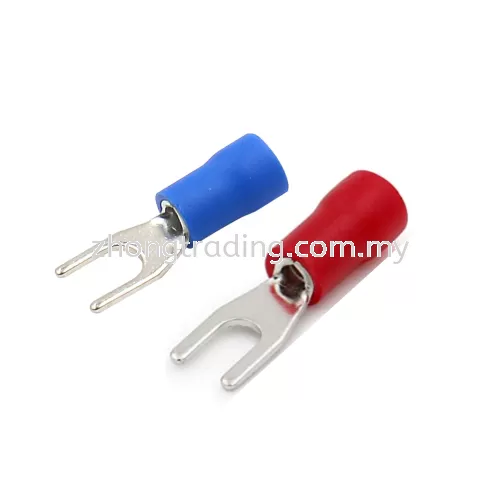 Insulated Spade (Fork) Terminal SV1.25-3 -Red/ Blue Colour
