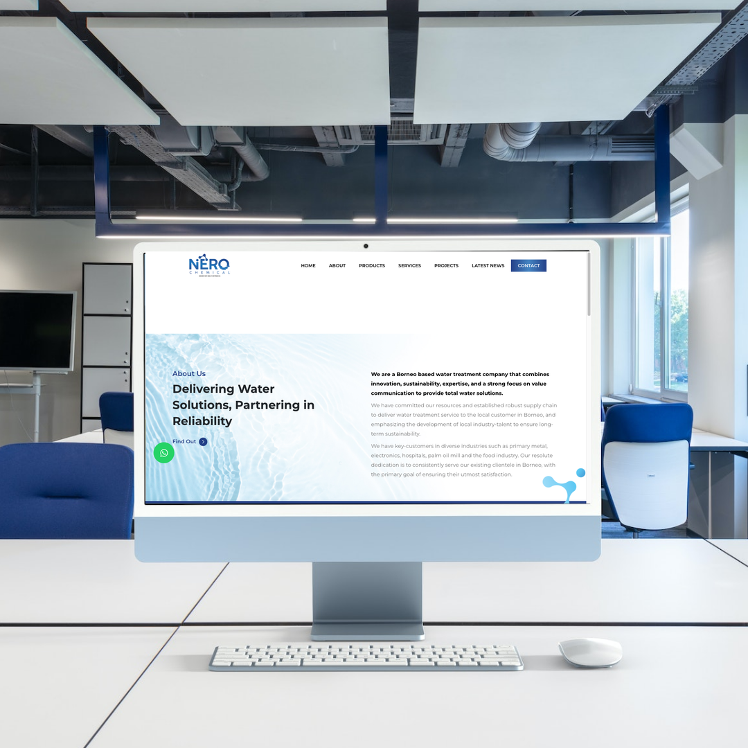 Nero Chemical Sdn Bhd Website Design & SEO Case Study | Industrial Water Treatment Sarawak in Sarawak