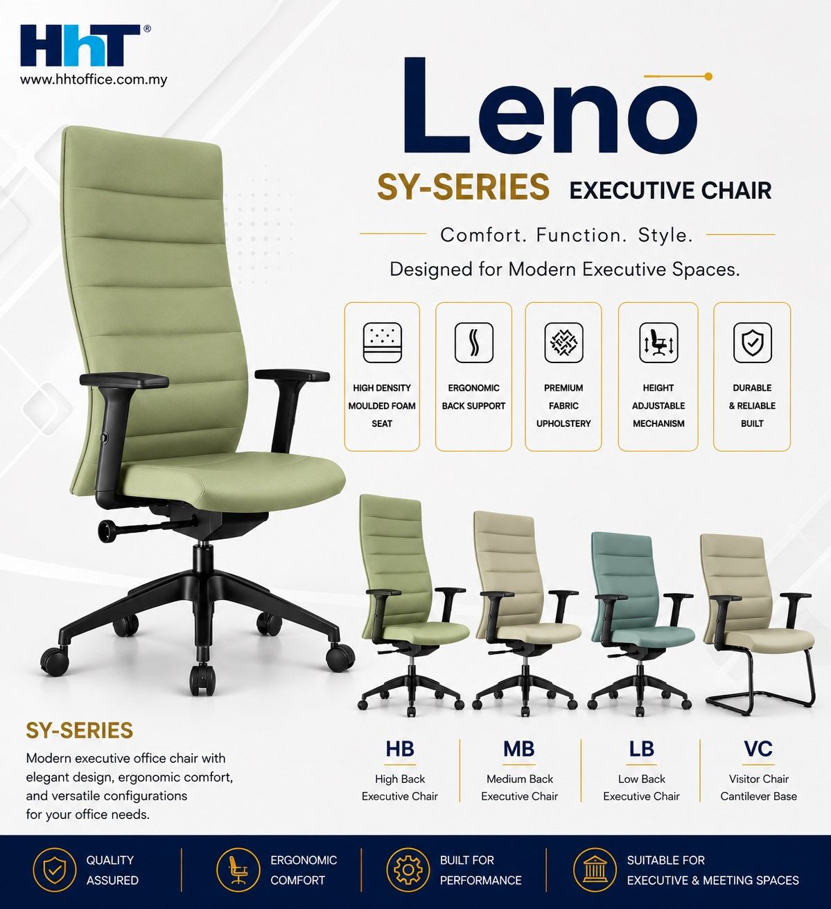 Leno SY-Series-Executive Office Chair  (HB | MB | LB | VC)
