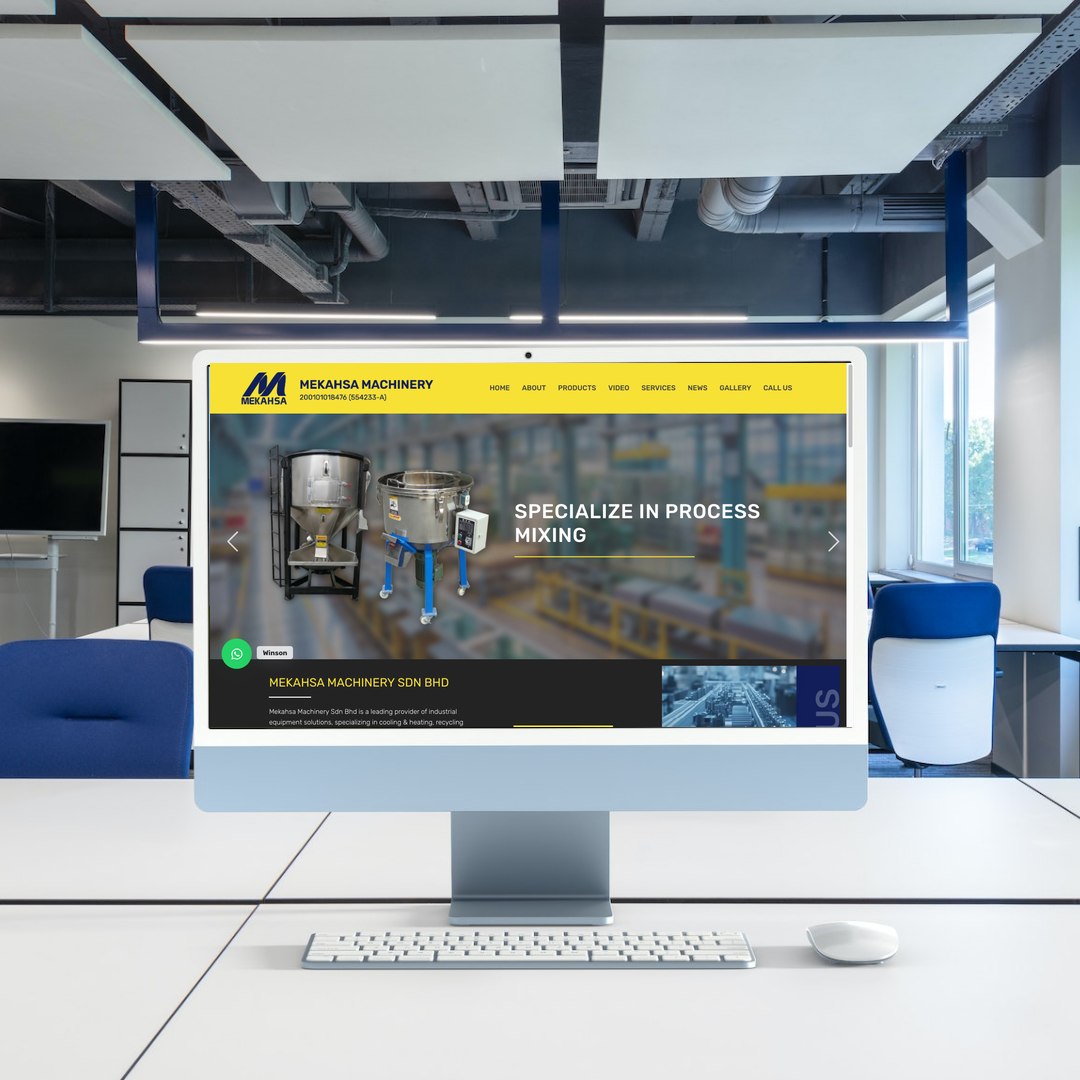 Plastic Crusher Supplier Website Design & SEO | Kuala Lumpur