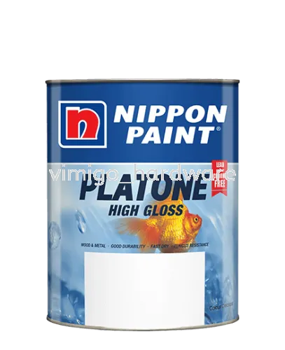 Nippon Paint Platone High Gloss Wood and Metal Paint Gloss Finish 1L 1Liter /5L 5Liter