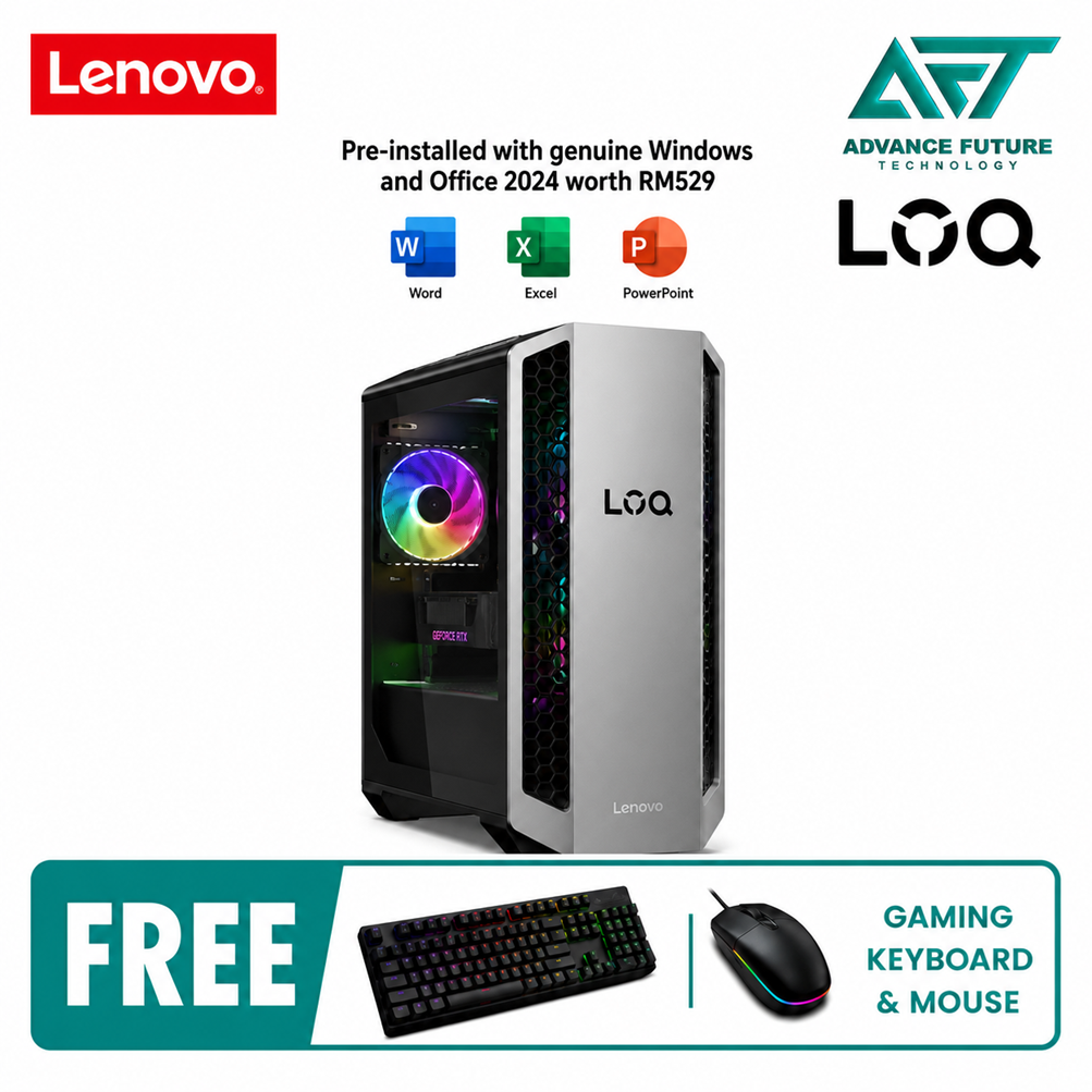 Lenovo LOQ Tower 26ADR10 91DF008WMI Desktop PC ( AMD Ryzen 7 8745HX, 16GB, 512GB SSD, RTX5060, W11, H&S 2024 )
