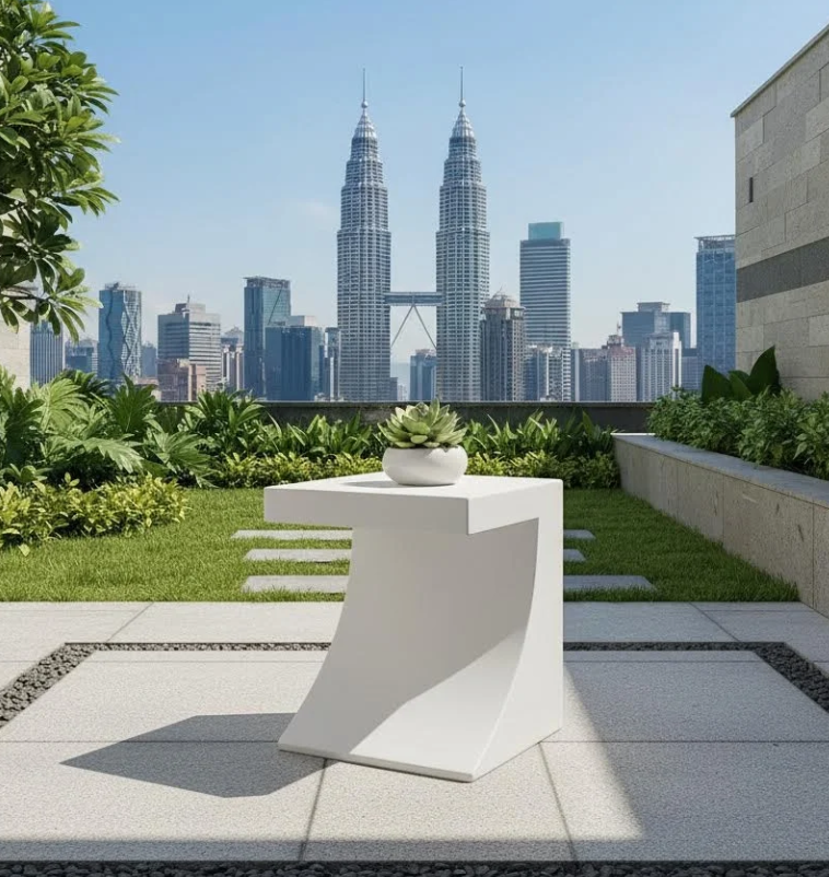 Garden Outdoor Side Table Manufacturer Malaysia 马来西亚花园户外边桌制造商 Pengilang Meja Sisi Taman Luar Malaysia