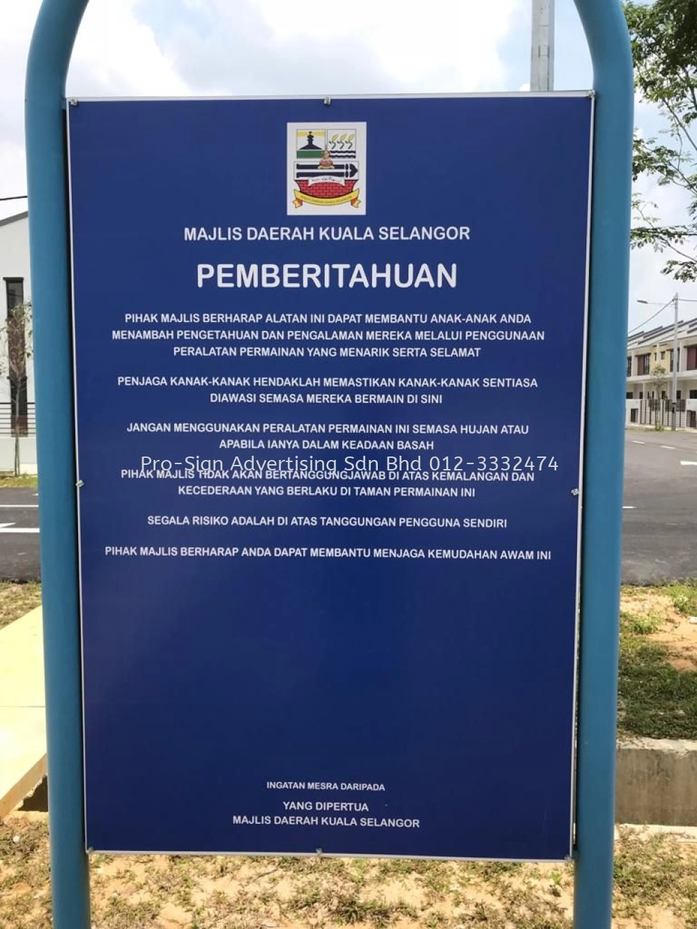 PLAYGROUND RULES & REGULATION (MPKS, SELANGOR, 2019)