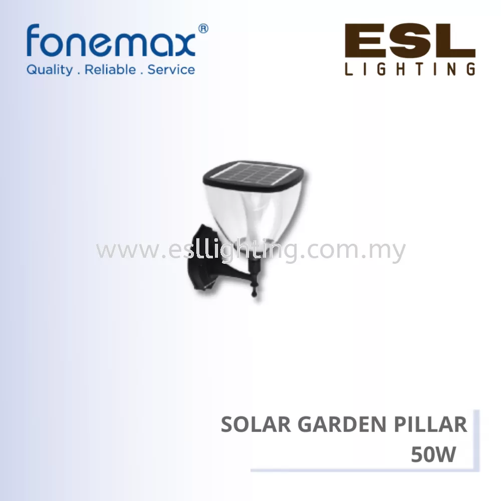 FONEMAX SOLAR GARDEN PILLAR 50W IP54