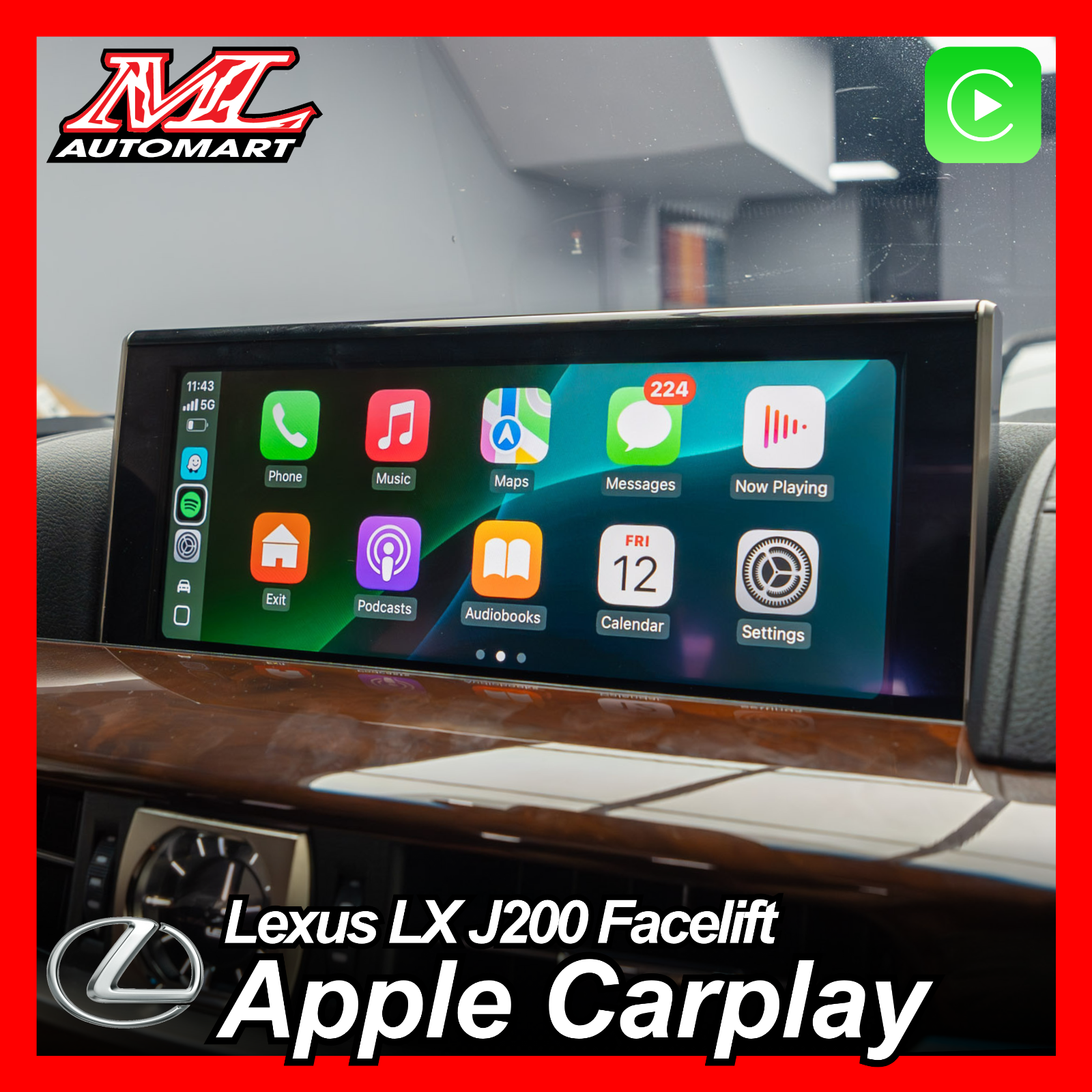 Lexus LX J200 Facelift Apple Carplay Module