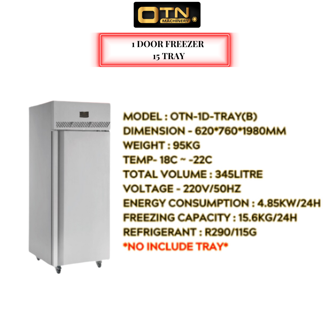 1 DOOR FREEZER 15 TRAY