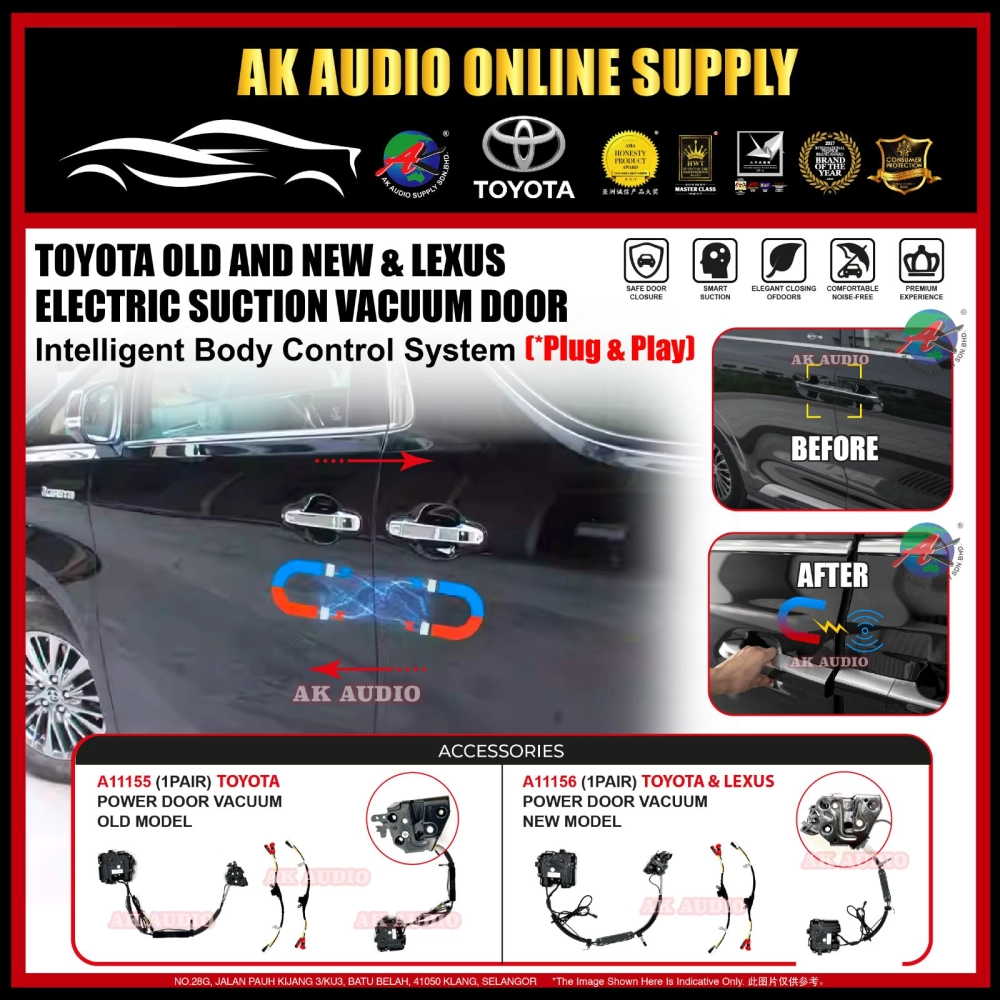 Electric Suction Power Vacuum Door Lock Soft Close Pintu Sedut Electric - Toyota New / Toyota Old