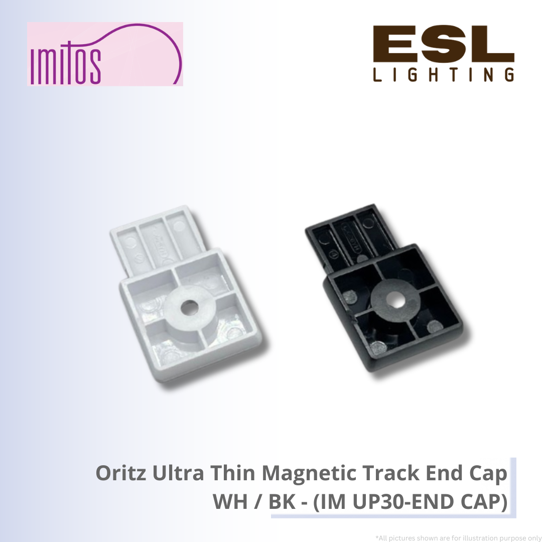 IMITOS Oritz Ultra Thin Magnetic Track End Cap BK / WH - IM UP30-END CAP
