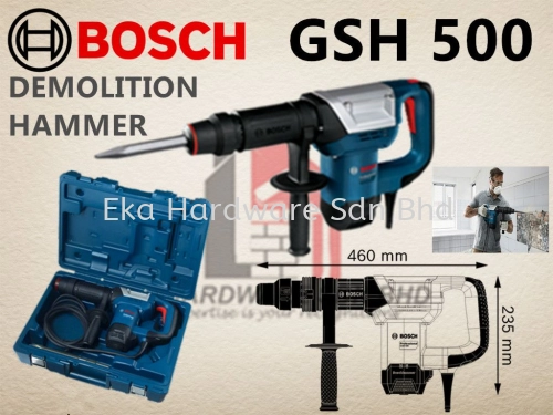 BOSCH GSH 500 PROFESSIONAL (DEMOLITION HAMMER/BREAKER WITH HEX)