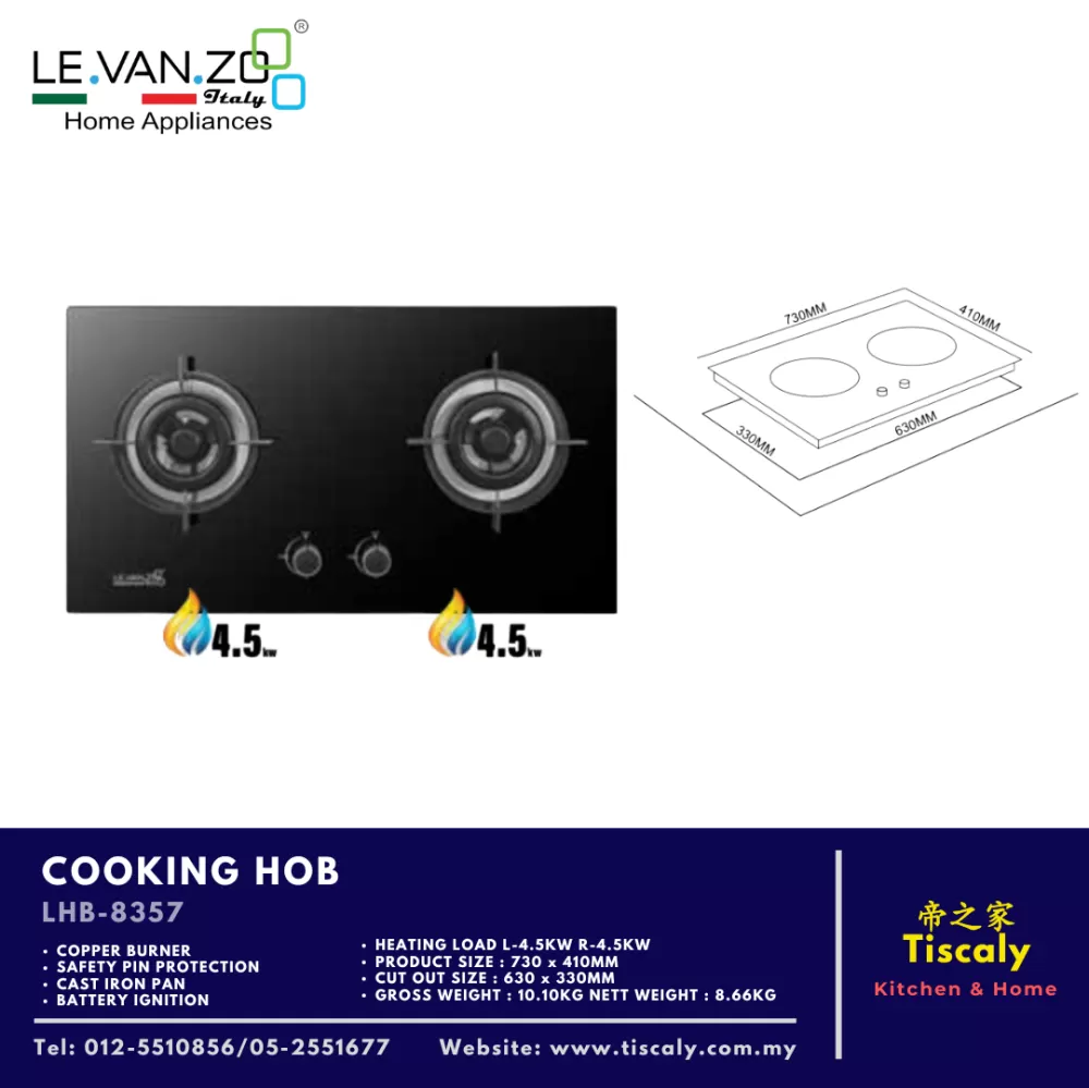 LEVANZO COOKING HOB LHB-8357