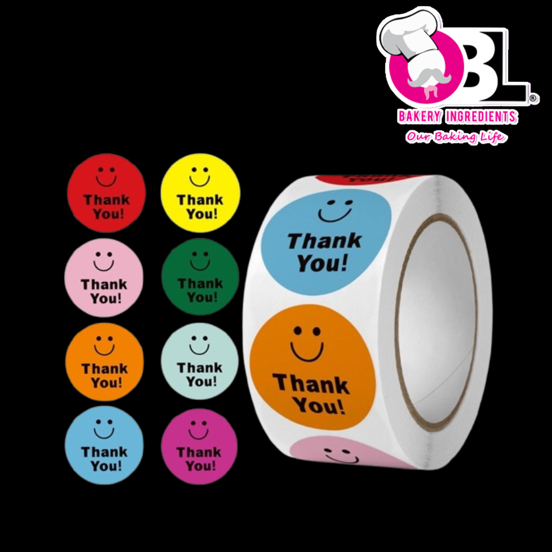 116201 THANK YOU STICKER ROLL 500'S