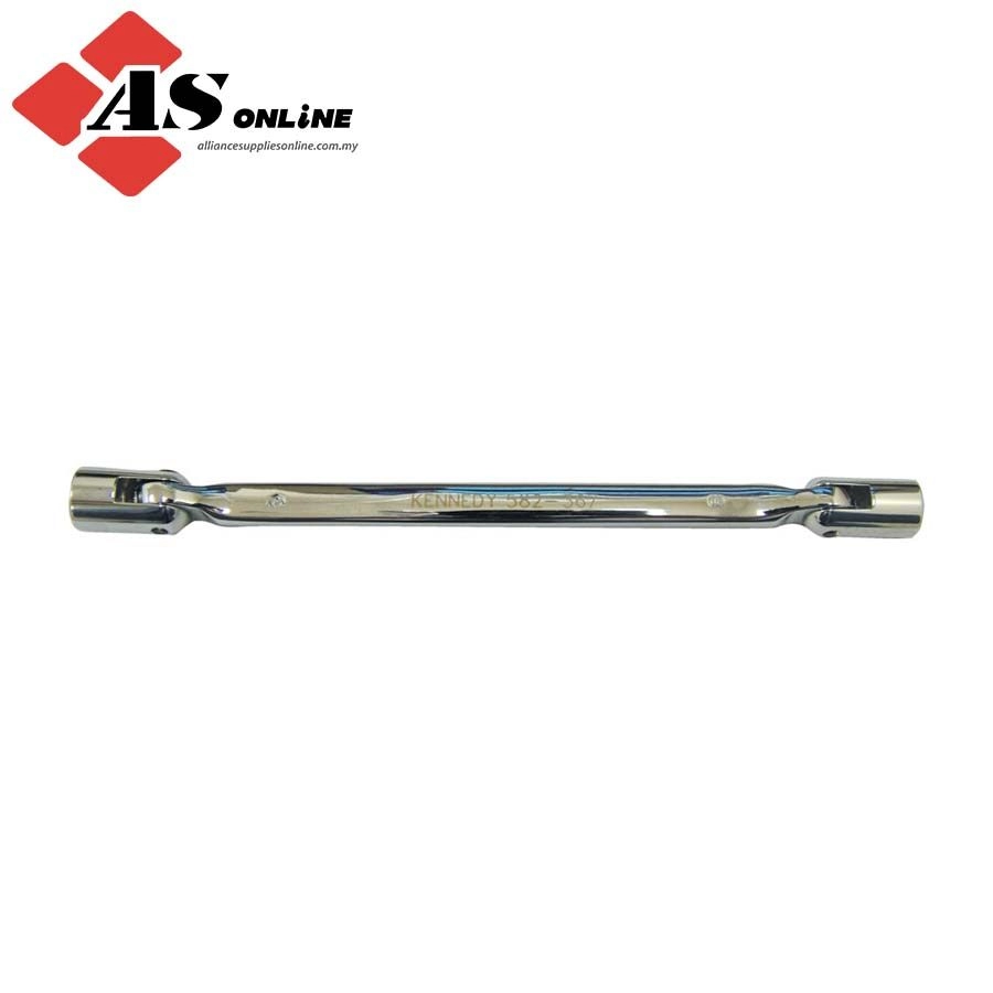 KENNEDY 16 x 17mm, Metric, Swivel Head Socket Wrench, 240mm, Steel / Model: KEN5823710K