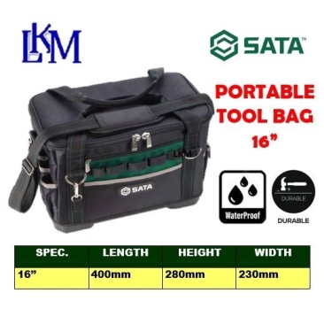 SATA 95199 Portable Tool Bag 40cm/16" Multipurpose Tool Bag / Electrician tool bag / storage bag