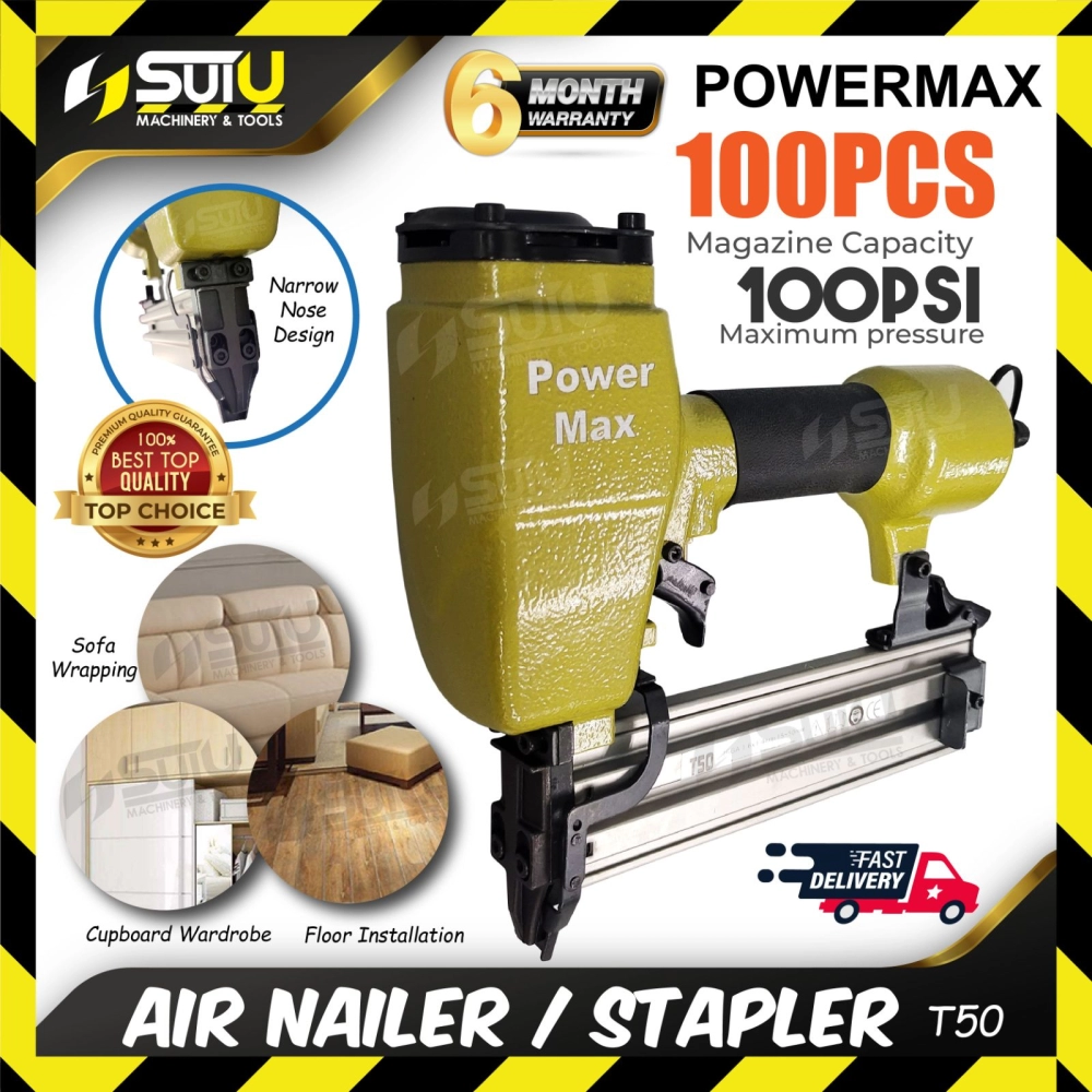 POWERMAX T50 Air Stapler / Air Nailer