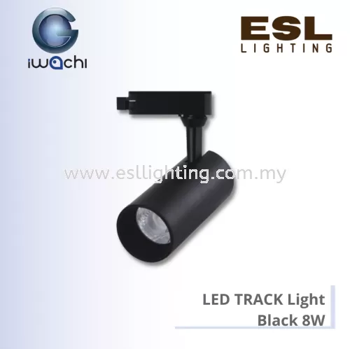 IWACHI LED TRACK LIGHT 8W Black / White [SIRIM] ITB8/ITW8-8W