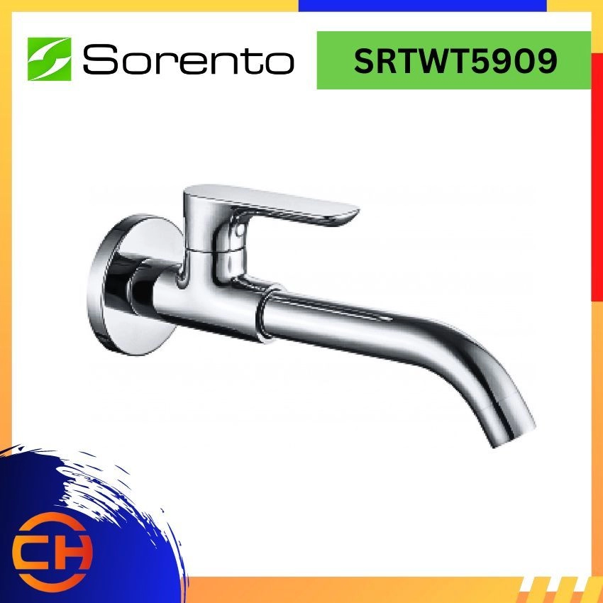 SORENTO BASIN COLD TAP SRTWT5909 Wall Mounted Basin Cold Tap (with long spout) 