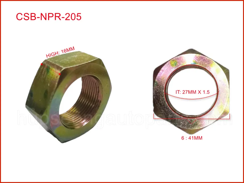 ISUZU NPR 51237-80020 4BD CRANKSHAFT NUT (CSB-NPR-205)