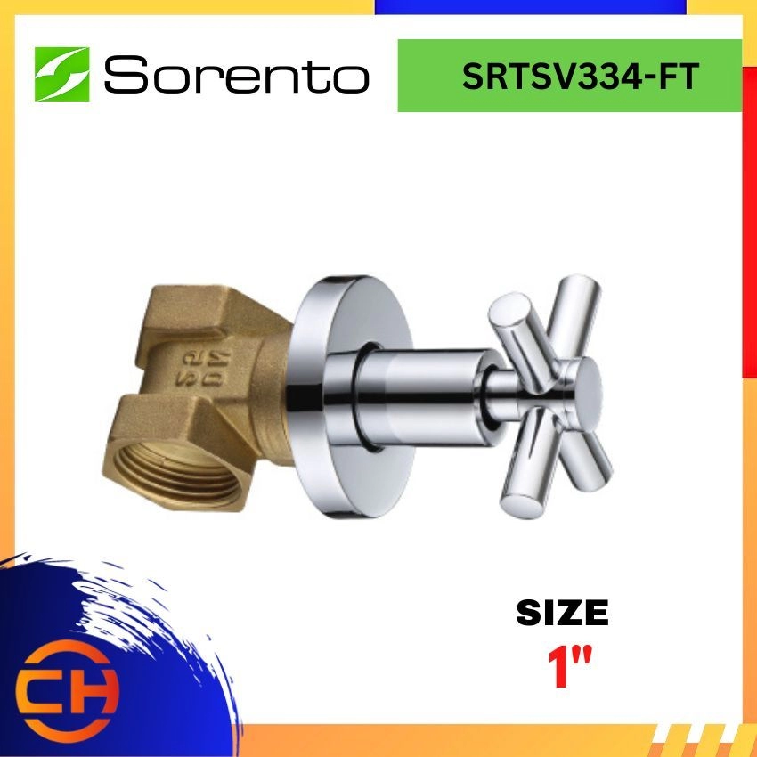 SORENTO BATHROOM FAUCET SRTSV334-FT Gate Valve 1" (Full Turn)