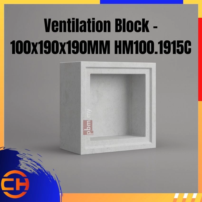 Ventilation Block - 100x190x190MM HM100.1915C