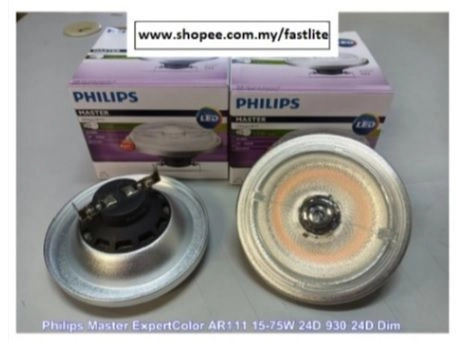 Philips Master LED ExpertColor 15-75W 930 24D Dim AR111 Lampu LED Kuala ...