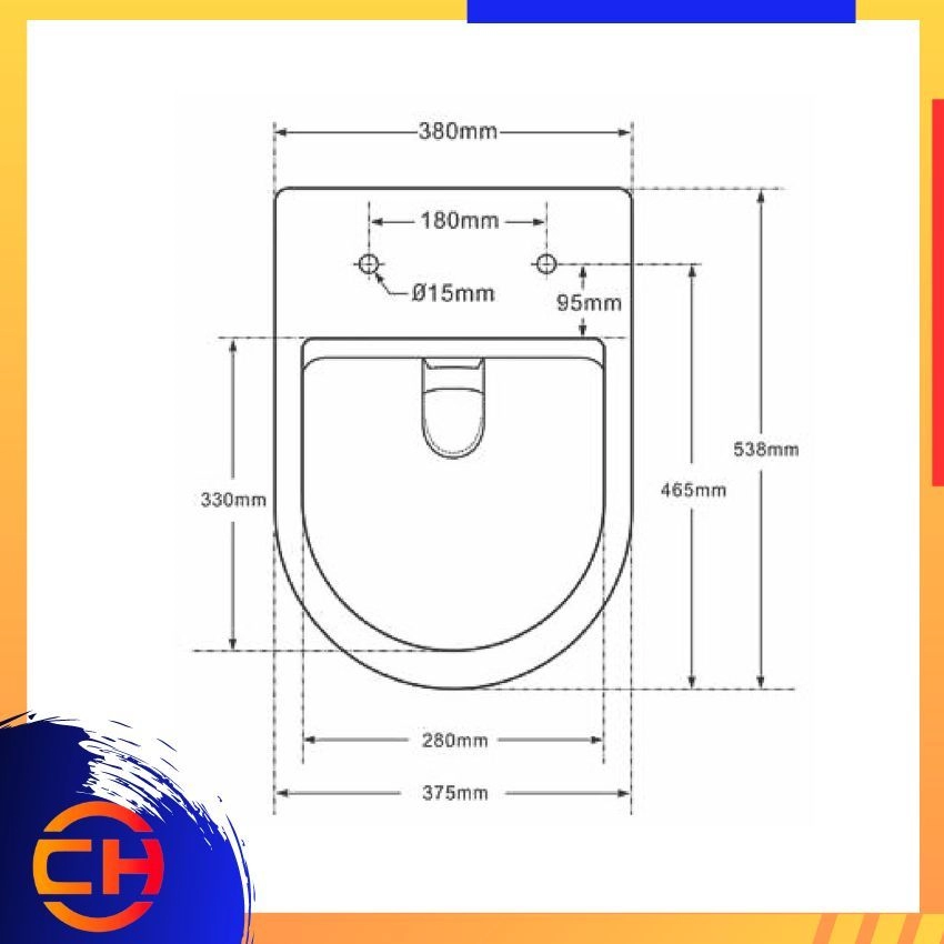 SORENTO WALL HUNG WATER CLOSET SRTWC6015 - RL - UF 