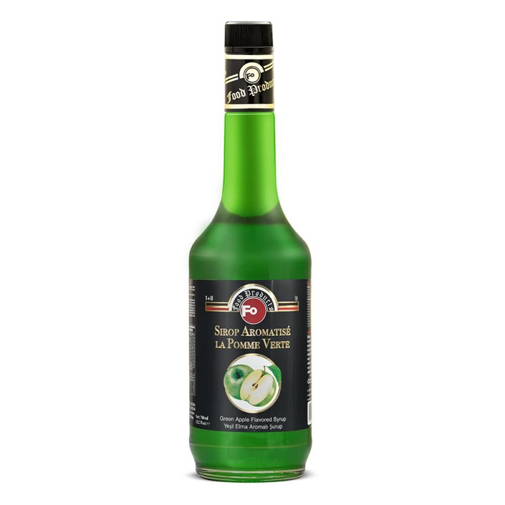 FO FLAVORED SYRUP GREEN APPLE 700ML