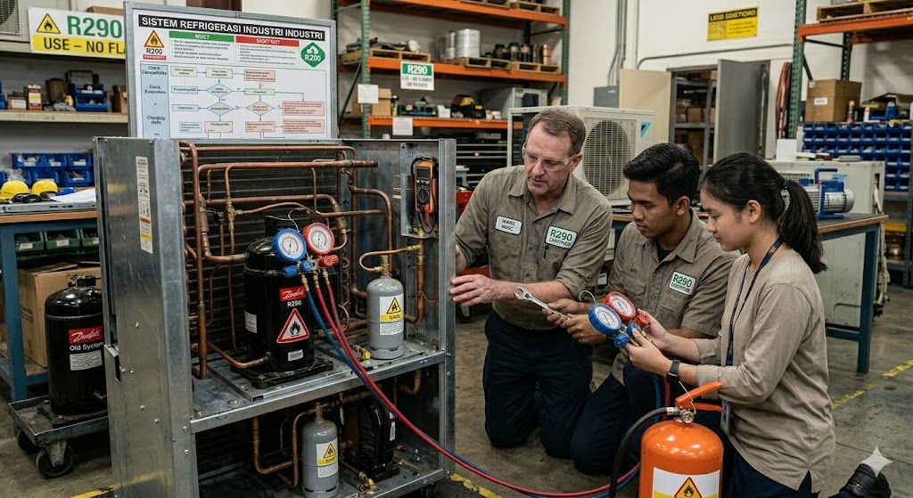 R290 industrial refrigeration retrofit