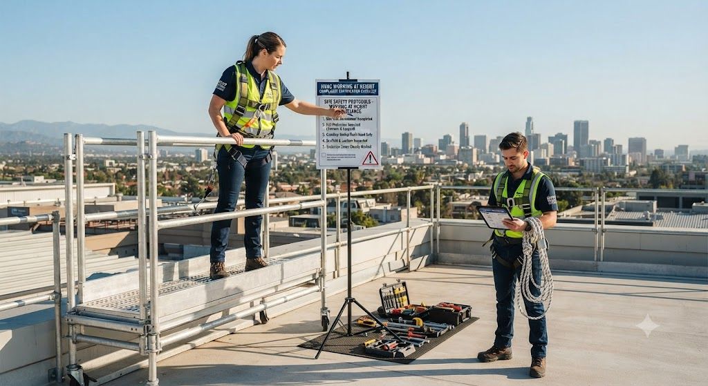 HVAC safety certification working at height compliance