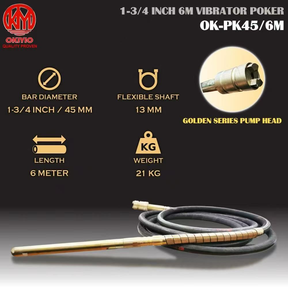 OKIYIO VIBRATOR POKER 45mm x 6m (HEAVY DUTY)