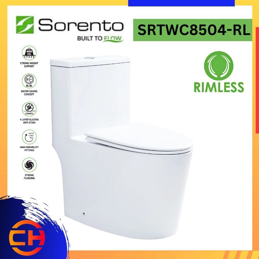 SORENTO ONE PIECE WATER CLOSETS SRTWC8504 - RL