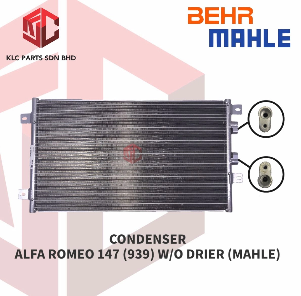 CONDENSER ALFA  ROMEO 147 (939) W/O DRIER (MAHLE)