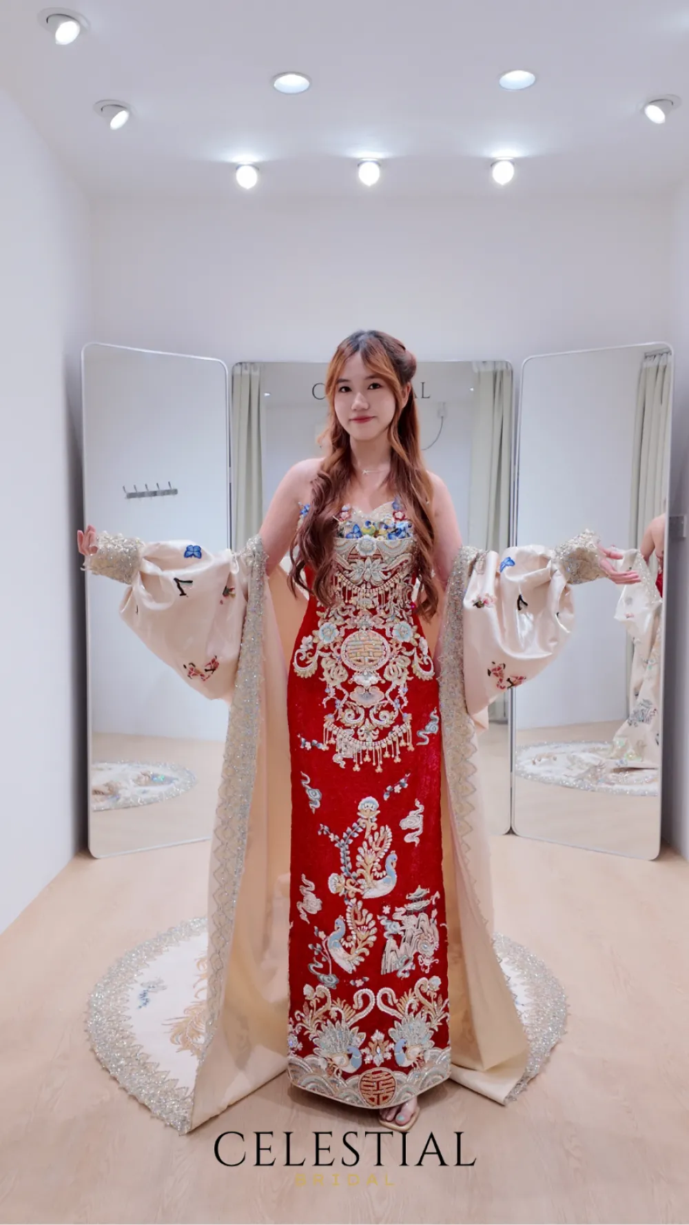 modern sangjit dress Qipao sangjit