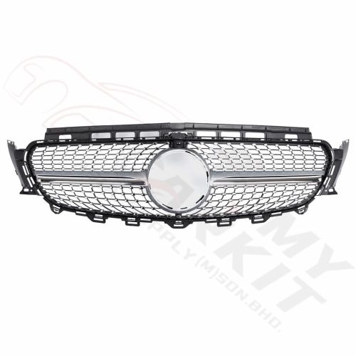 MERCEDES BENZ E CLASS W213 DIAMOND GRILLE SILVER CHROME