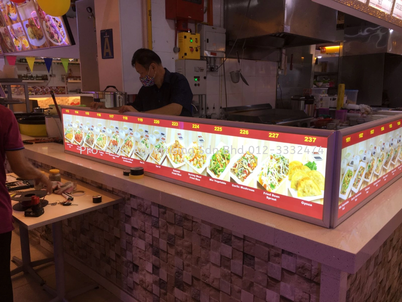 MENU LIGHTBOX LED SNAP FRAME (HOT PLATES, BERJAYA TIME SQUARE, 2020)