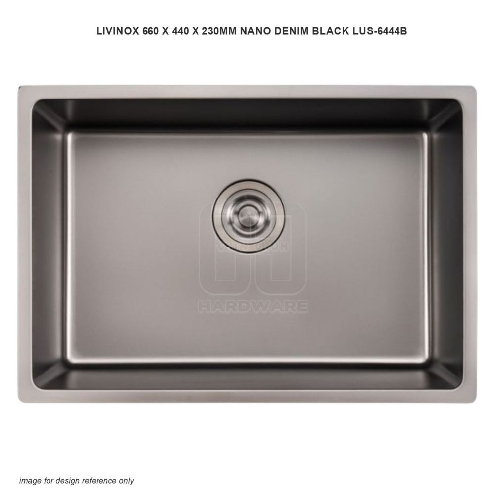 LIVINOX NANO DENIM BLACK LUS-6444B 660 X 440 X 230MM