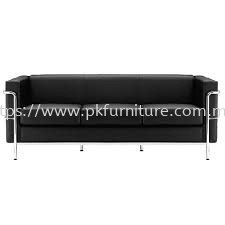 Leather Office Sofa - LOS-016-3S-N1 - KEMBERLY - 3 SEATER SOFA
