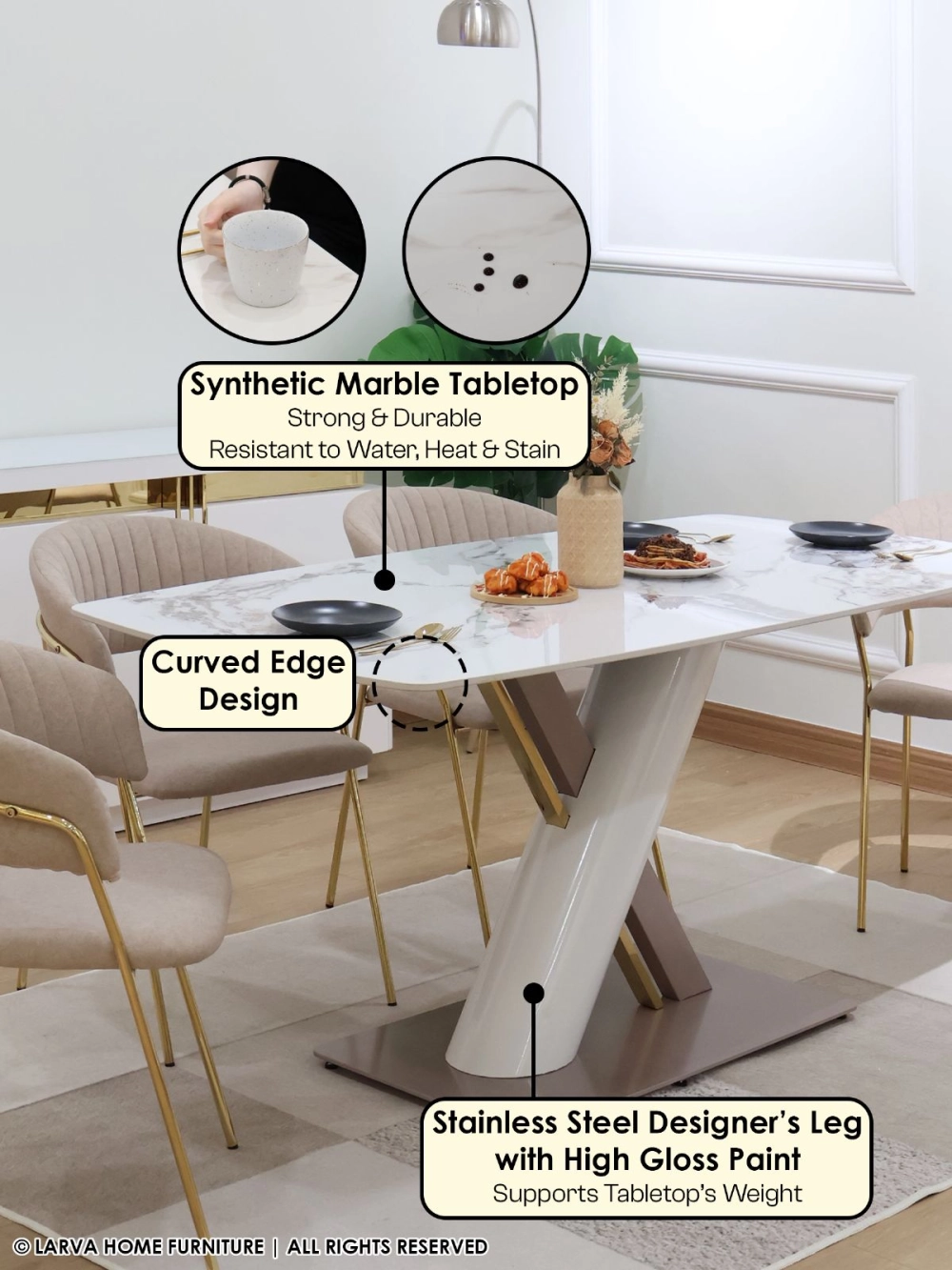 Xenia 1+6 Dining Set