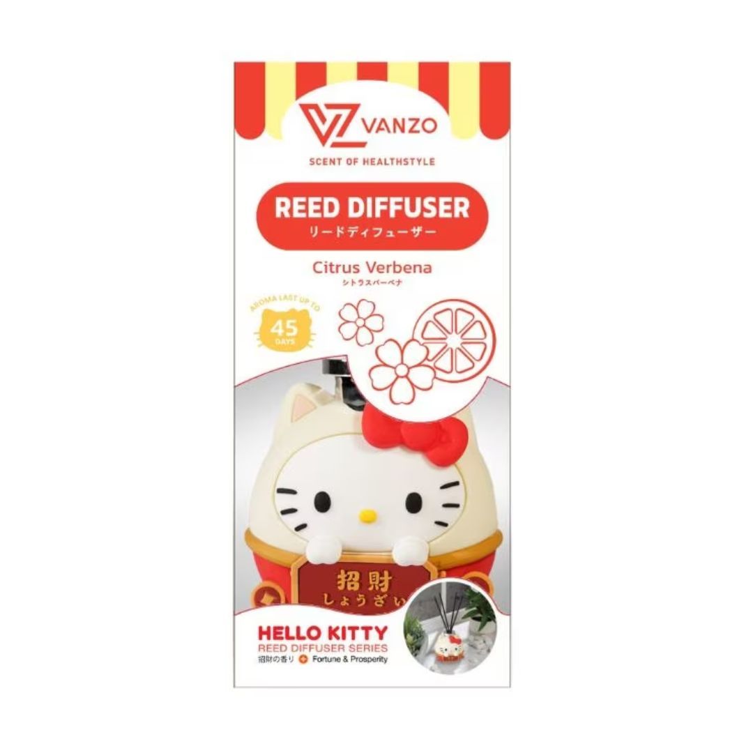 Vanzo Hello Kitty Reed Diffusser (Fortune) - Citrus Verbena