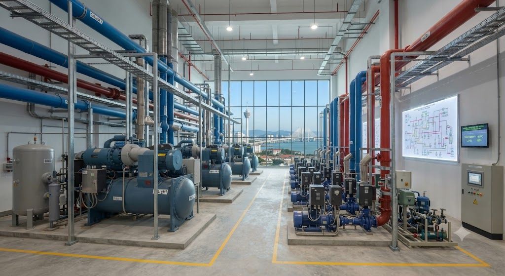 Centralized chiller plant design engineering Penang