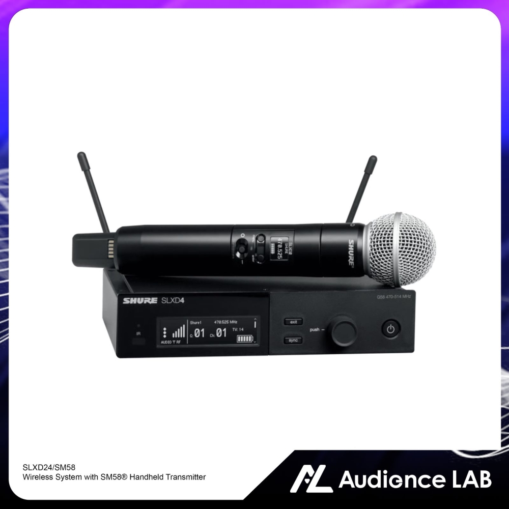 SHURE SLXD24/SM58 Wireless System with SM58庐 Handheld Transmitter
