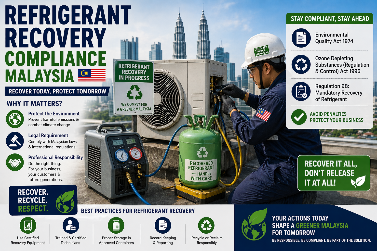 refrigerant recovery compliance Malaysia