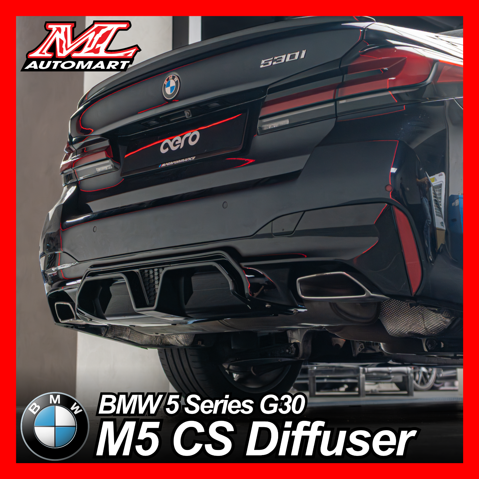 BMW 5 Series G30 : M5 CS Rear Diffuser