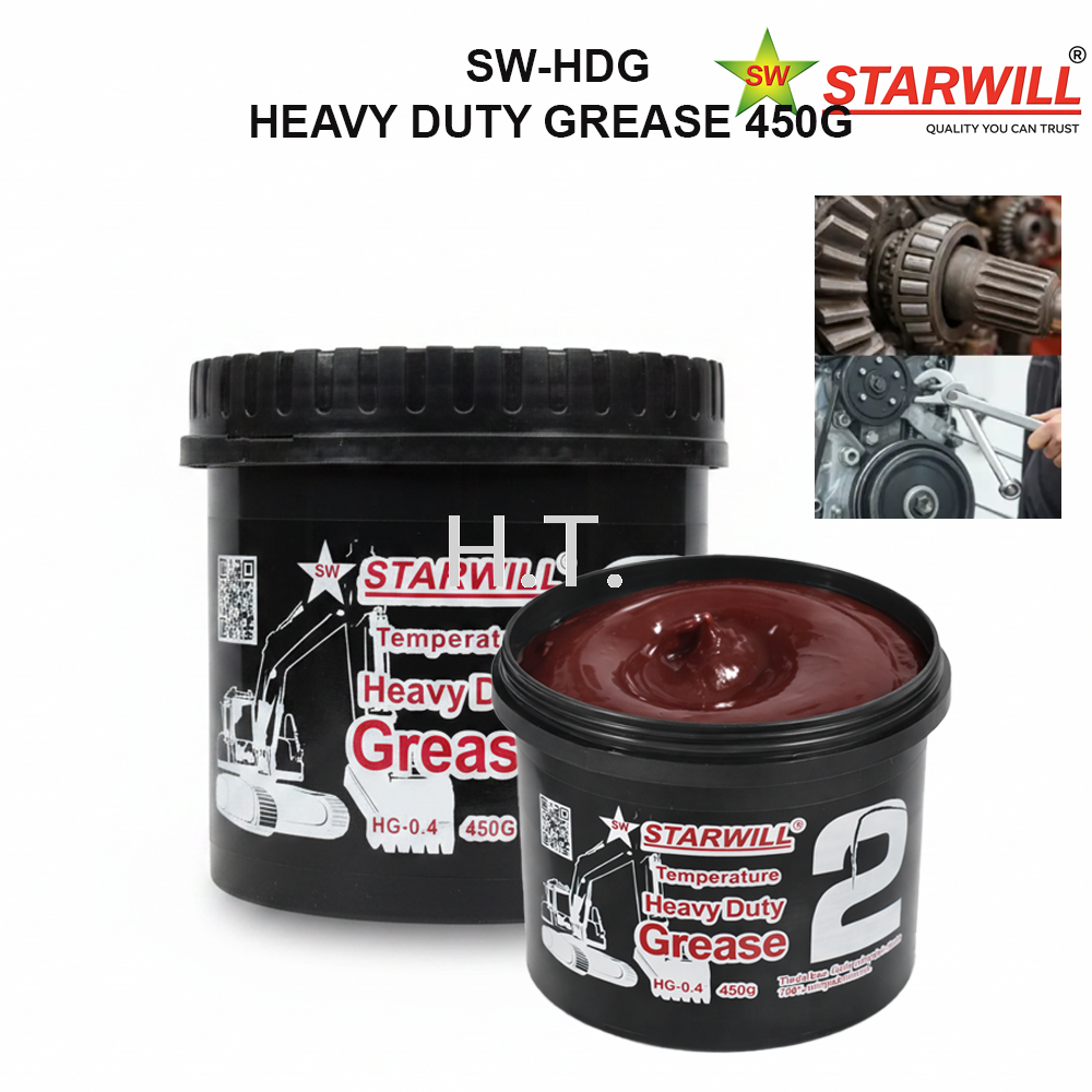 STARWILL HEAVY DUTY GREASE HG-0.4 450G | HIGH TEMPERATURE INDUSTRIAL GREASE | AUTOMOTIVE & MACHINERY LUBRICANT