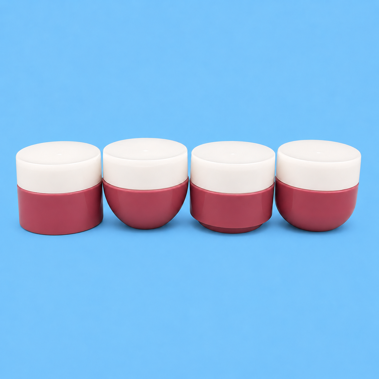 Coloured Cream Jar