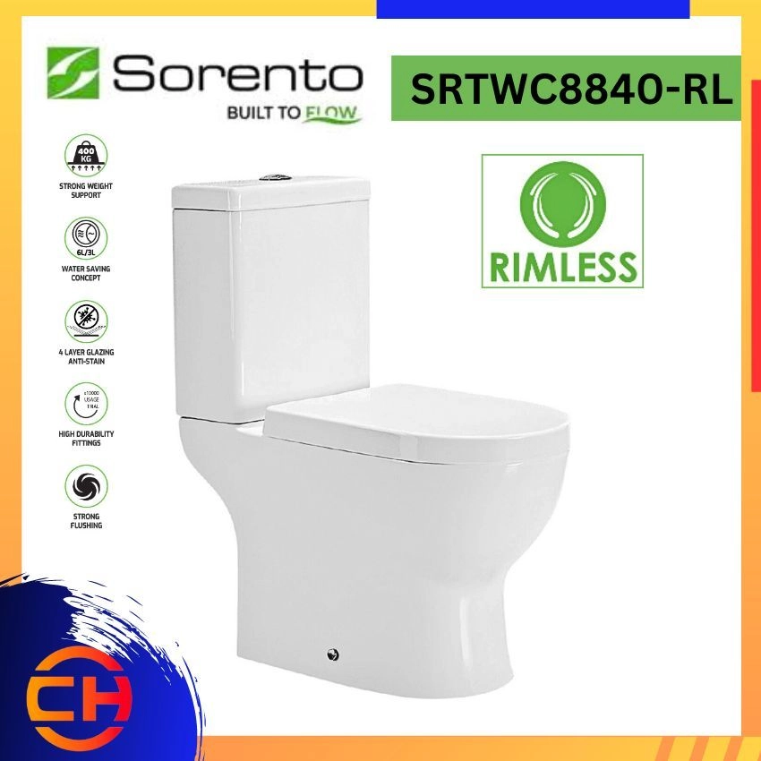 SORENTO CLOSE - COUPLED WATER CLOSET SRTWC8840 - RL 