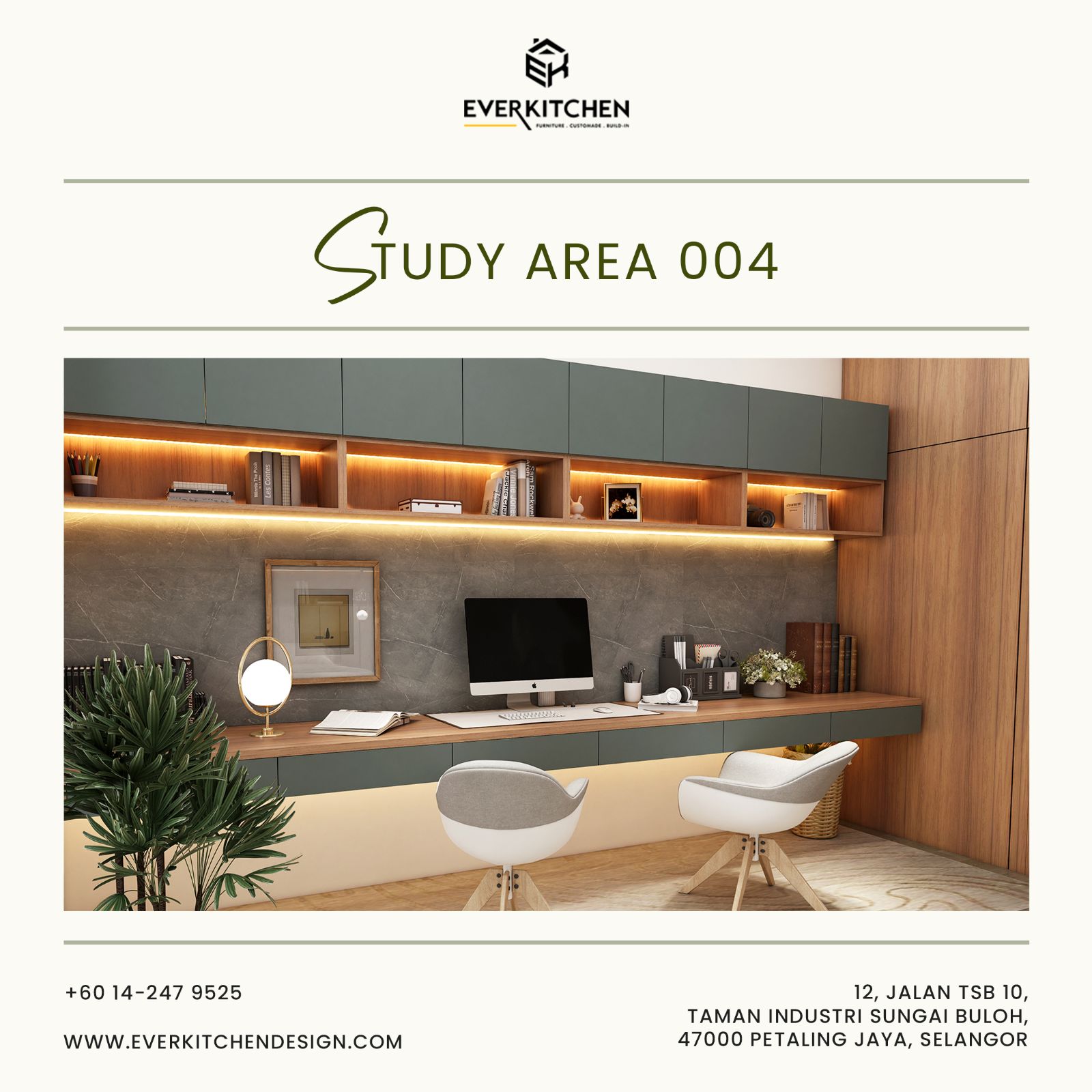 Muji Style Study Area Design 004