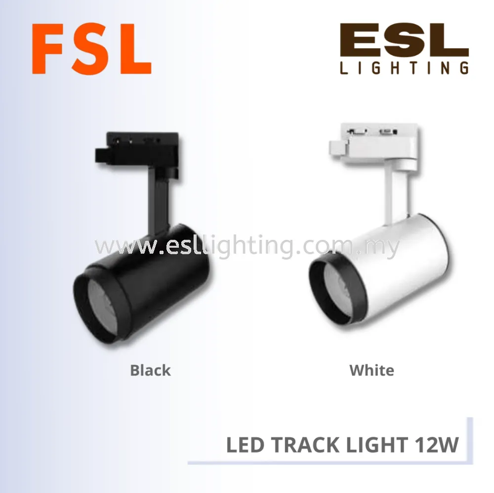 FSL LED TRACK LIGHT 12W [SIRIM / SURUHANJAYA TENAGA]