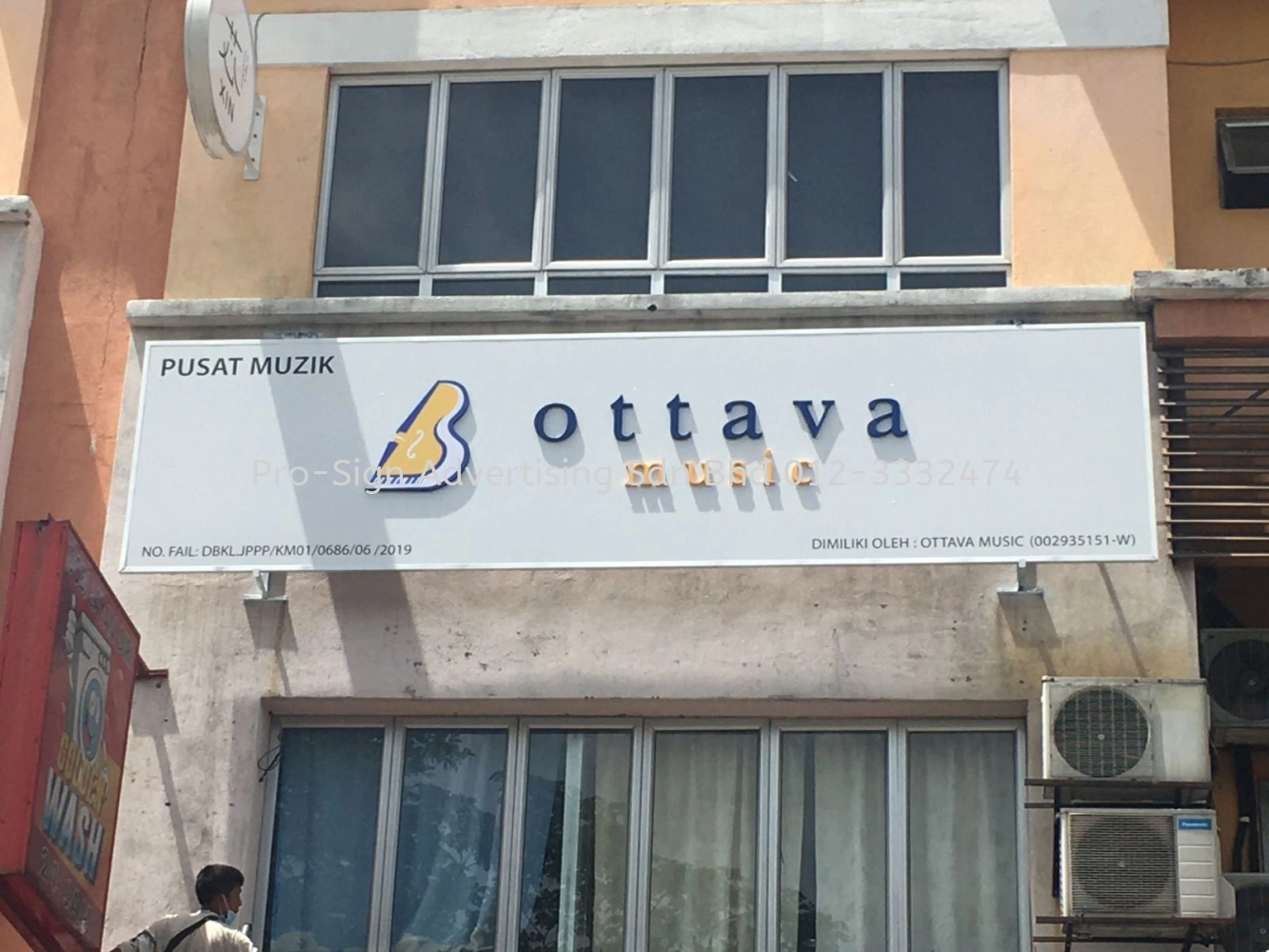 PVC CUT OUT LETTERING SIGNBOARD (OTTAVA MUSIC, KL, 2020)