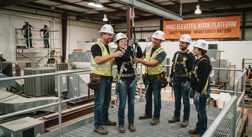 HVAC elevated work platform safety training